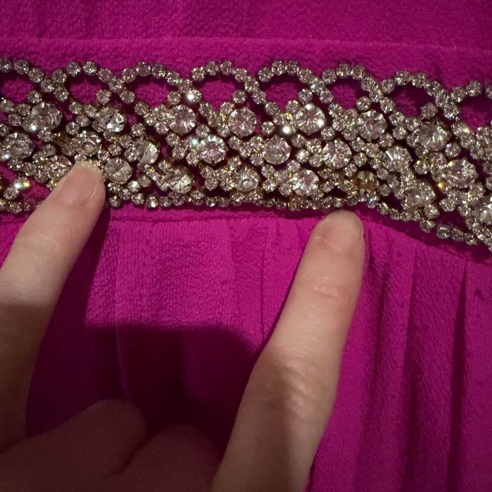 Vibrant Pink Sleeveless Jumpsuit - Picture 3 of 3
